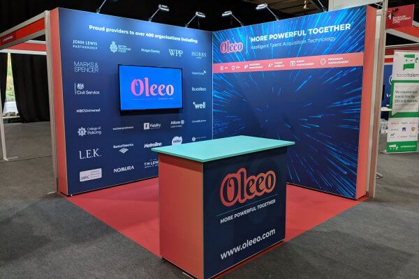 Fabric exhibition stand at olympia